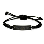 Siberian Cat Mom's Funny Gift, Adjustable Rope Bracelet for Men, Best Father's Day Unique Gifts from Family, 'Best Siberian Cat Mom Ever' Quote