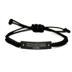 Chef Gifts from Friends Unique Rope Bracelet, 'Chef. Because Freaking' genius Is Not An Official Job Title.' Graduation Gift for Men, Women, Coworkers, Family