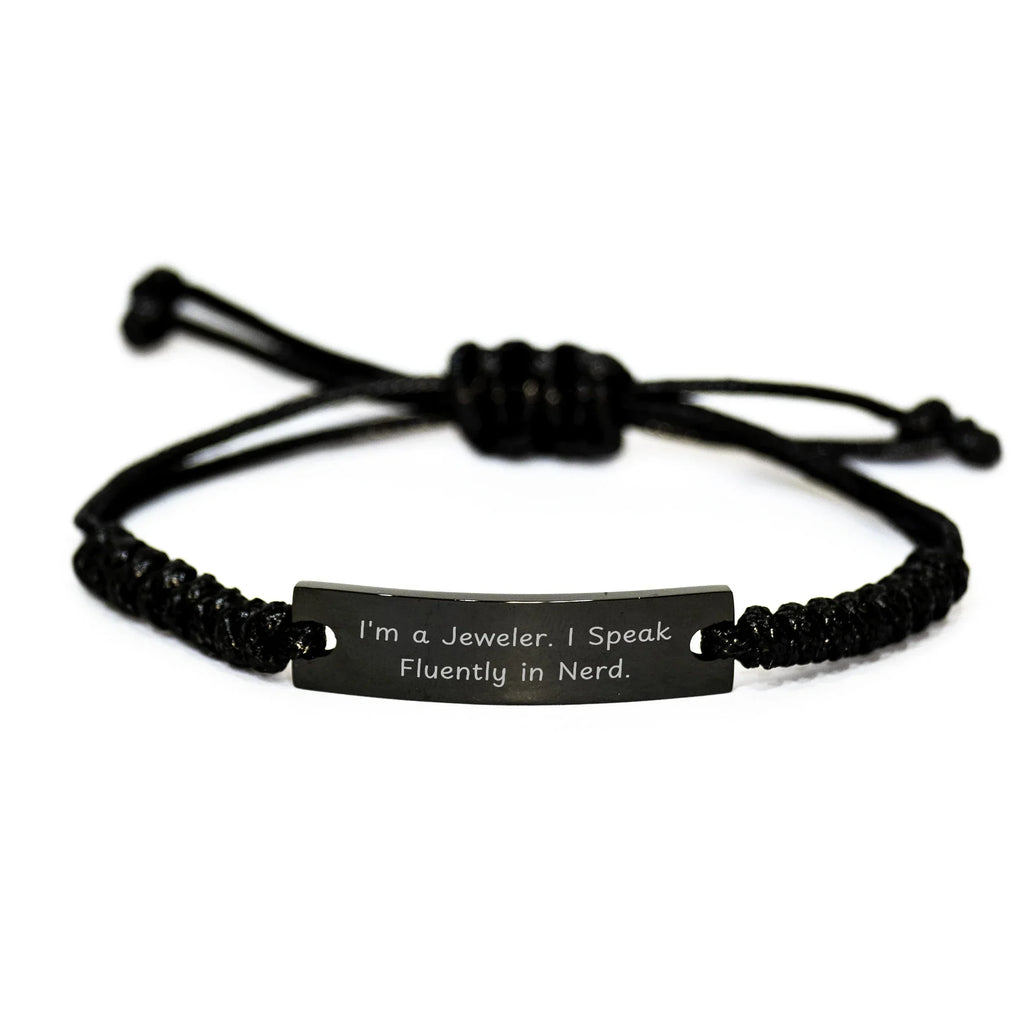 Jeweler Gifts from Friends and Family for Her - Funny Quote Rope Bracelet for Mother's Day