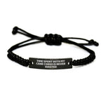 Funny Cane Corso Dog Lover Gifts for Men - Rope Bracelet with Inspirational Quote - Gifts from Family - Unique Father's Day Unique Gifts for Him