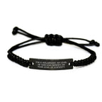 Funny Millwright Gifts for Her - I'm A Millwright. My Level Of Sarcasm Depends On Your Level Of Stupidity. Adjustable Black Rope Bracelet Gifts from Family to Friends
