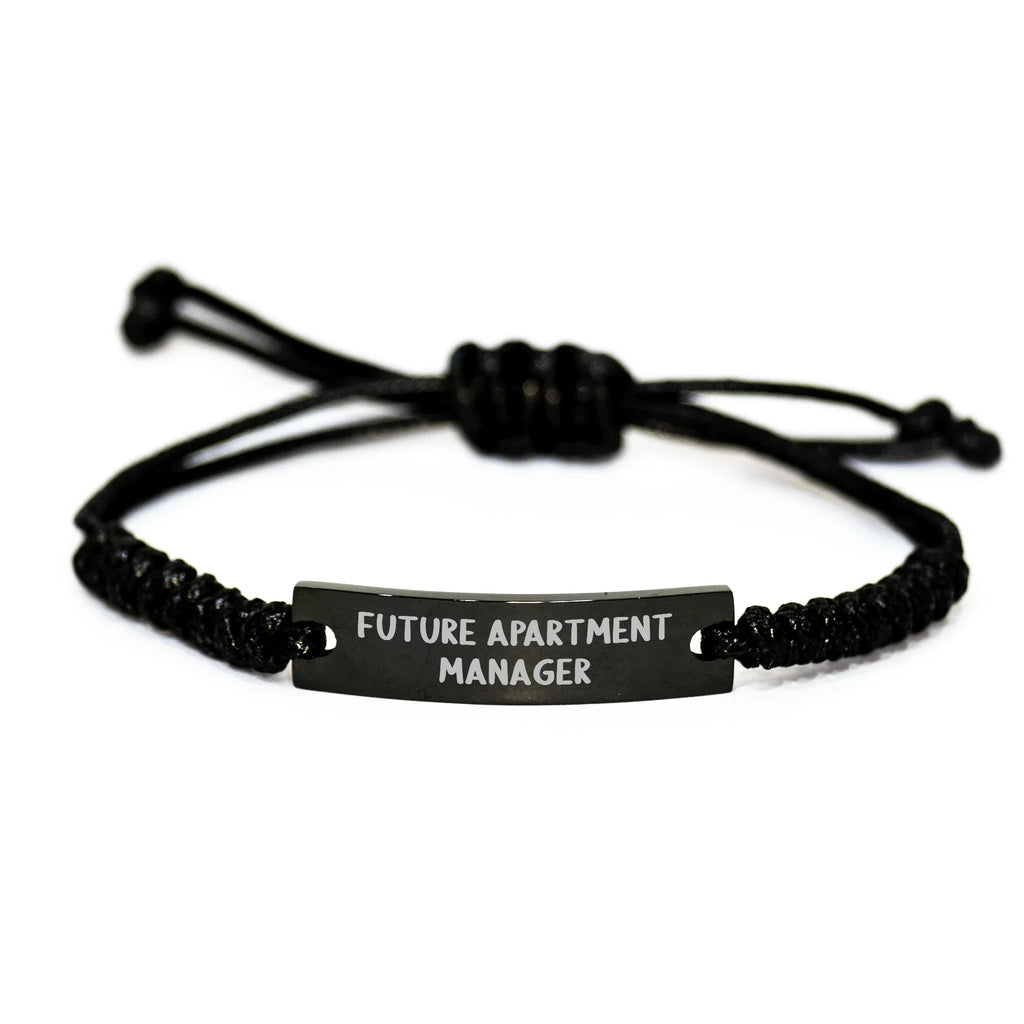 Funny Future Apartment Manager Rope Bracelet Gifts from Friends, Encouragement for Apartment Manager, Mother's Day Unique Gifts for Her