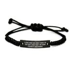 Mechanic's Favorite Gifts from Friends to Favorite Mechanic Rope Bracelet for Graduation, Funny Quote 'I Love How We Don't Have to Say Out Loud That I'm Your Favorite Mechanic'