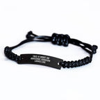 Awesome Surgeon Gifts, Funny Quote Rope Bracelet for Men, Father's Day Unique Gifts from Friends, Family, Coworkers