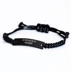 Missouri Enthusiasts' Funny Gift, 'I'd Rather Be In Missouri' Rope Bracelet Gifts from Men for Missouri, Father's Day Unique Gifts