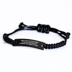 Designing and Making Clothes Enthusiasts' Funny Quote Rope Bracelet Gifts from Friends for Father's Day, Adjustable Rope Designing and Making Clothes Jewelry