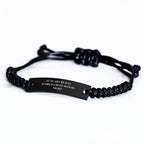 Actuary Gifts from Friends, Actuary Rope Bracelte with Funny Quote 'Actuary By Day, World's Best Mom By Night.', Father's Day Unique Gifts