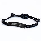 Funny Stamp Collecting Gifts for Men - A Day Without Stamp Collecting Is Day Wasted, Rope Bracelet from Gifts for Stamp Collecting Enthusiasts