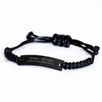 Game Warden Funny Gift, Rope Bracelet for Graduation, 'Because Freaking' genius Is Not An Official Job Title.' from Family to Game Warden, Unique Graduation Gifts for Men