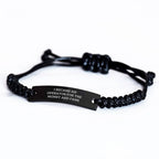 Operator Gifts Funny Inspirational Rope Bracelet 'I Became An Operator For The Money And Fame' Gifts from Men to Operator on Mother's Day