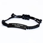 Funny Future Apartment Manager Rope Bracelet Gifts from Friends, Encouragement for Apartment Manager, Mother's Day Unique Gifts for Her