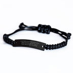 Preacher Rope Bracelet, Funny Quote, Gifts from Men to Preacher, Stay At Your Own Risk!, Mother's Day Unique Gifts