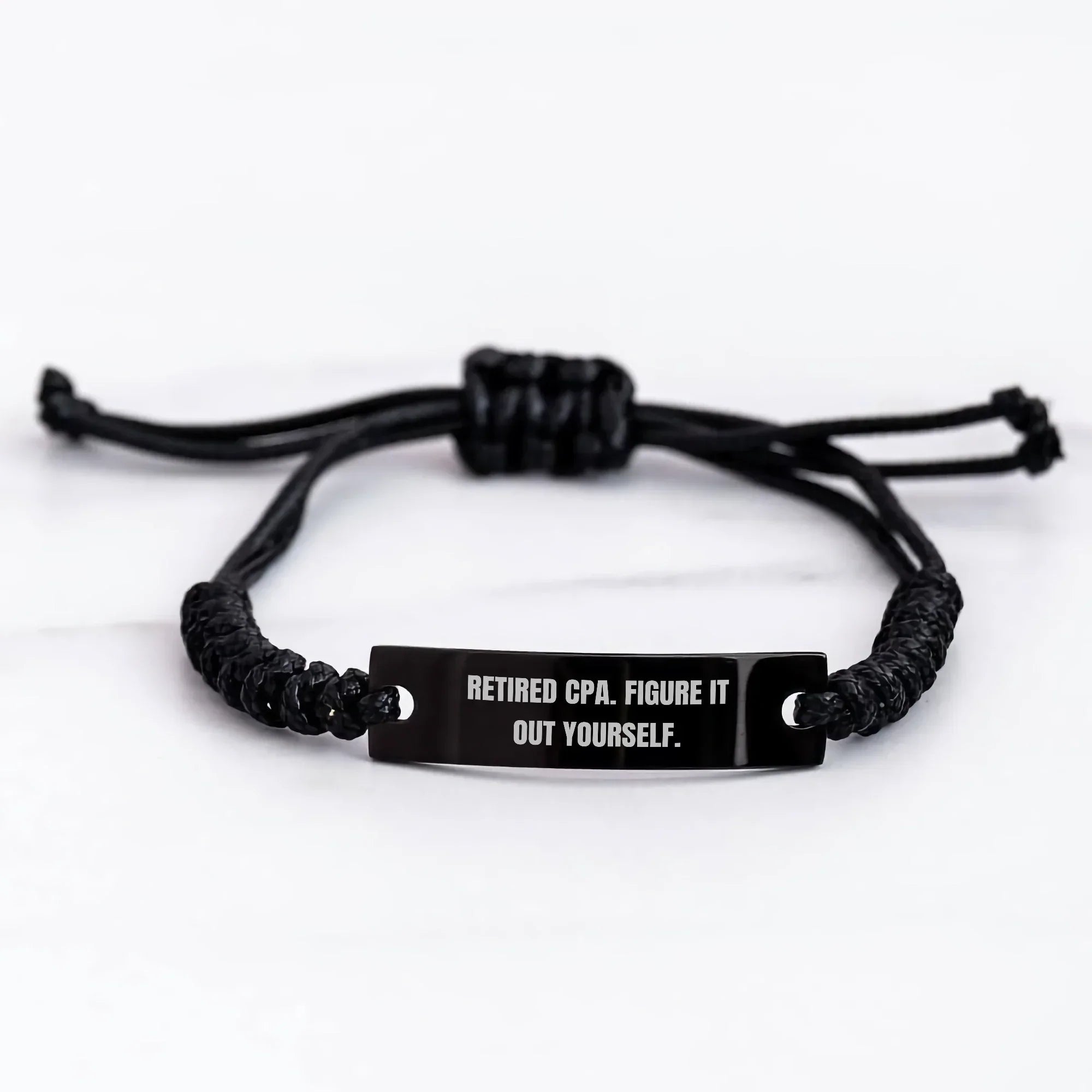 Funny CPA Gifts from Men, Women, or Friends for Mother's Day Unique Rope Bricklet, Retired Cpa. Figure It Out Yourself.