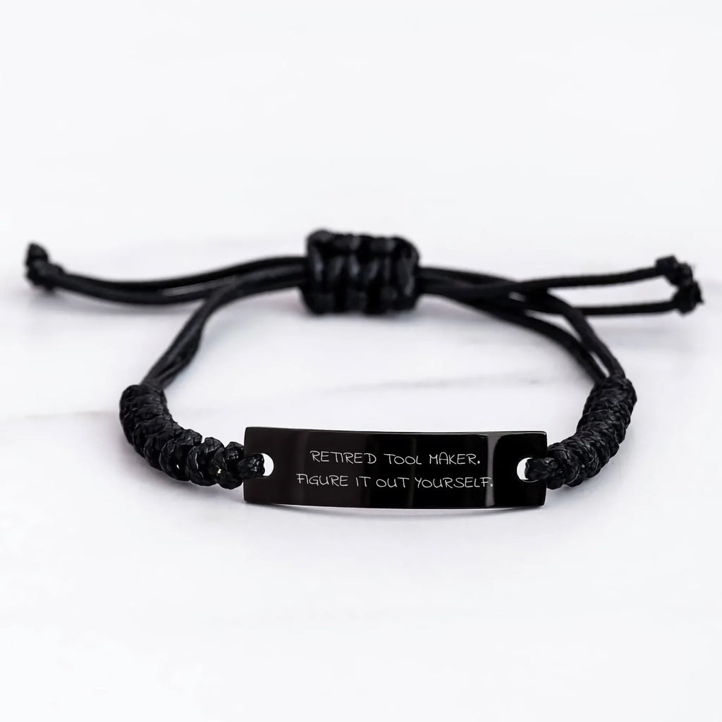 Tool Maker's Humorous 'Figure It Out Yourself' Rope Bracelet Gifts for Mother's Day, Gifts from Men to Tool Maker