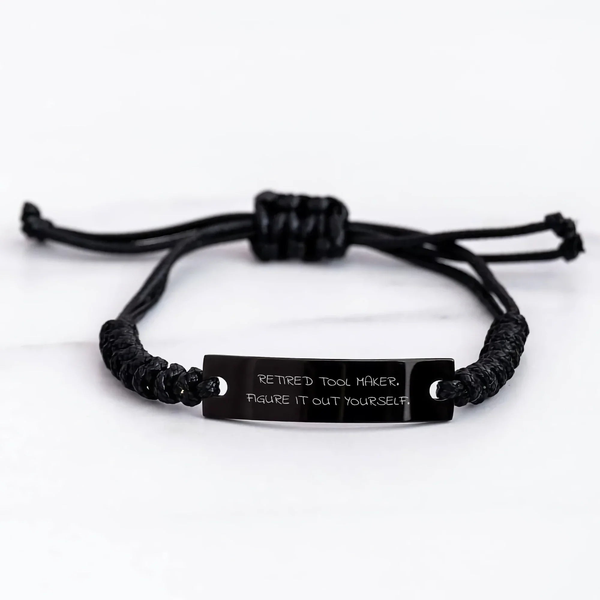 Tool Maker's Humorous 'Figure It Out Yourself' Rope Bracelet Gifts for Mother's Day, Gifts from Men to Tool Maker