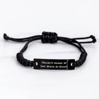 Security Guard Unique Gifts from Men - 'Security Guard By Day. Ninja By Night.' Inspirational Rope Bracelet for Graduation, Security Guard Appreciation, or Friendship - Gifts for Security Guard