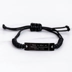 Accountant Gifts from Friends, Awesome Accountant Looks Like, Black Rope Bracelet, Adjustable, Father's Day Unique Gifts for Men