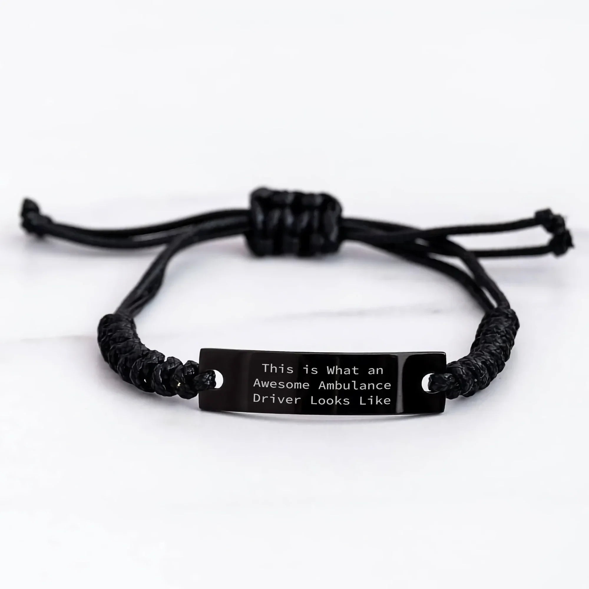 Awesome Ambulance Driver Gifts, Funny Quote Rope Bracelets for Men, Gifts from Friends, Father's Day Unique Gifts, This Is What An Awesome Ambulance Driver Looks Like