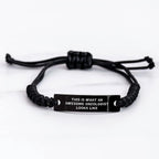 Inspirational Oncologist Gifts, Funny Quote Rope Bracelet, Gifts from Family for Awesome Oncologist, Perfect Father's Day Unique Gifts for Men