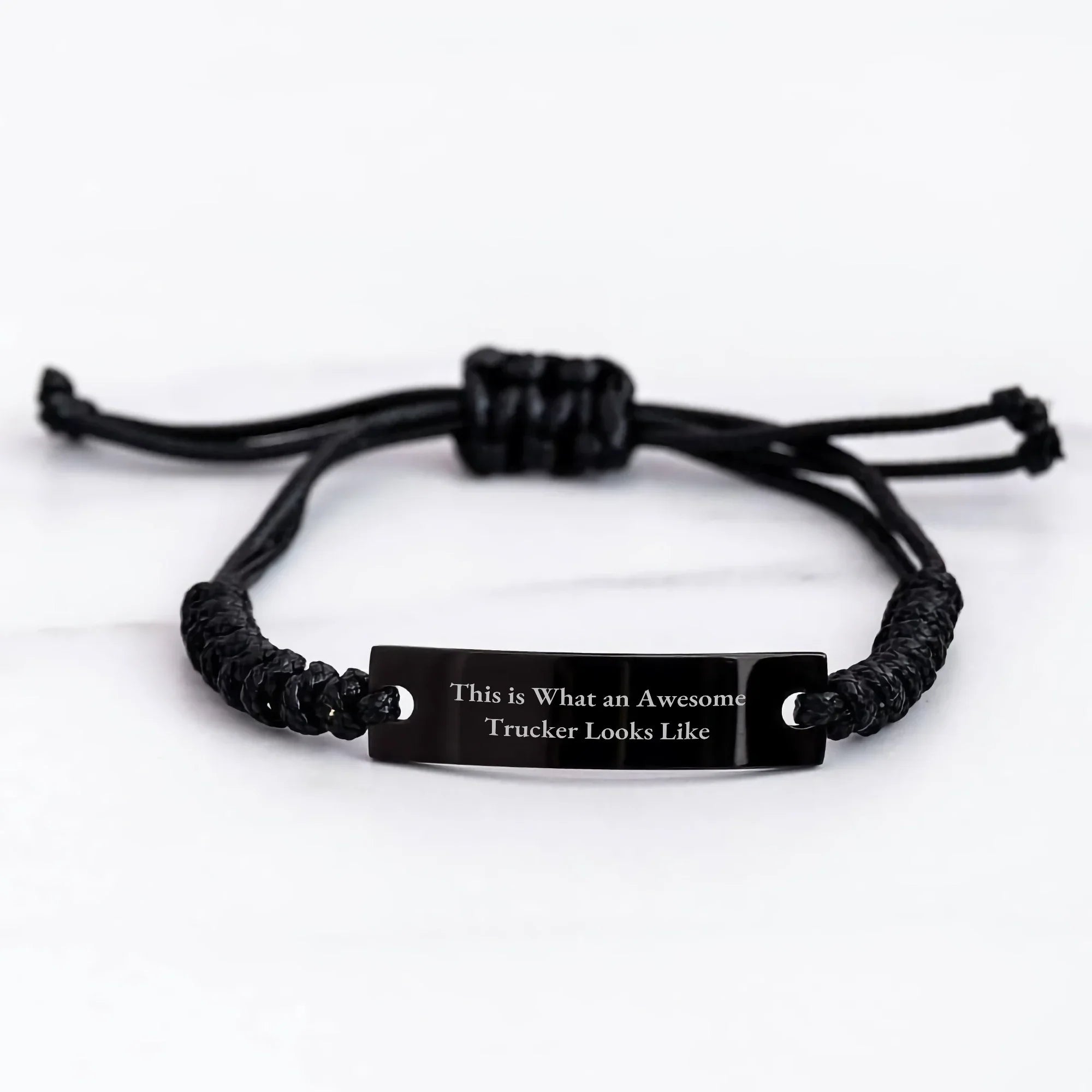 Funny Trucker Gifts, Father's Day Unique Rope Bracelets - This Is What An Awesome Trucker Looks Like