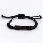 Funny Personal Trainer Gifts from Men to Personal Trainers on Father's Day - Adjustable Rope Bracelet with Quote 'I'm A Personal Trainer. Not A Magician But I Can See Why You Might Be Confused.
