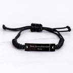 Funny groundskeeper Gifts for Her, Best groundskeeper Ever Quote Rope Bracelet, Adjustable Black Rope, Gifts from Mom, Gifts for groundskeeper Women, Unique Mother's Day