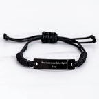 Insurance Sales Agent Gift, Best Insurance Sales Agent Ever Rope Bracelet, Graduation Unique Gifts from Family to Insurance Sales Agent