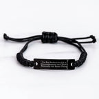 groundskeeper Gifts, Funny Rope Bracelet, 'I'm Not Perfect But I'm A groundskeeper' Quote, Adjustable Black Rope, Father's Day Unique Gifts from Men to groundskeepers