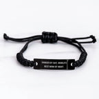 Dancer Rope Bracelet Gifts from Mom - 'Dancer By Day, World's Best Mom By Night.' - Adjustable Graduation Unique Gifts
