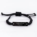 Funny Quote Certified Civil Engineer Rope Bracelet Gifts for Men from Family, Unique Father's Day Rope Jewelry