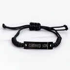 Funny Son Rope Bracelet Gifts from Men for Son's Special Day, Unique Father's Day Unique Gifts, Certified Son Quote