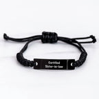 Funny Sister-in-law Gifts from Men for Sister-in-law Rope Bracelet Certified Quote on Father's Day Unique Gifts