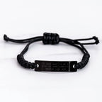 Funny Domestic Medium Hair Cat Mom Rope Bracelet, Gifts for Men or Women, Father's Day Unique Presents from Friends, Inspirational Quote, Adjustable 3.34-9.84in Black Rope Jewelry
