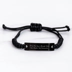 Funny Postmaster Gifts from Friends - Sorry This Guy Is Already Taken By A Smokin' Hot Postmaster Rope Bracelet for Dad's Special Day