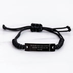 Funny Gramps Gifts for Men - They Call Me Gramps Because Partner In Crime Makes Me Sound Like A Bad Influence, Black Rope Bracelet for Father's Day