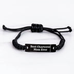 Chartreux Cat Mom Ever Funny Rope Bracelet Gifts from Family for Father's Day