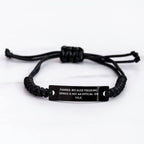 Funny Farmer Gifts from Men to Friends - 'Farmer. Because Freaking' genius Is Not An Official Job Title.' Rope Bracelet for Graduation Unique Gifts