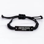 Funny Cane Corso Dog Lover Gifts for Men - Rope Bracelet with Inspirational Quote - Gifts from Family - Unique Father's Day Unique Gifts for Him
