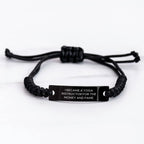 Funny Yoga Instructor Gifts from Men - 'I Became A Yoga Instructor For The Money And Fame' Rope Bracelet for Yoga Instructors on Mother's Day