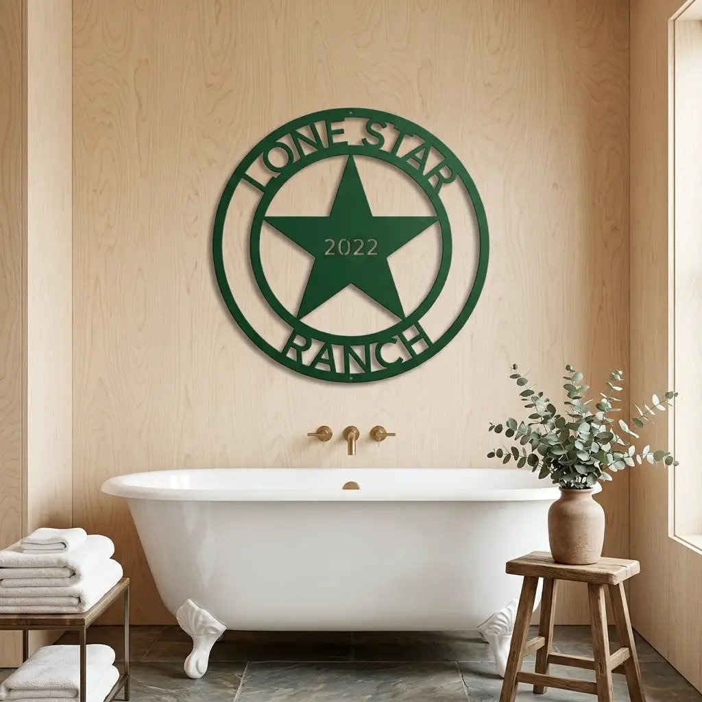 Country Star Custom Name Metal Art Wall Sign