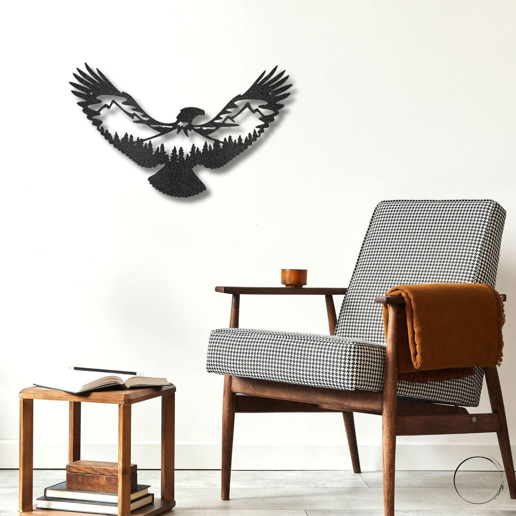 Eagle Scene Metal Art