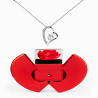 To My Soulmate – Forever Love Necklace Gift Set with Preserved Rose Heart Box | Funny Romantic Christmas Gift for Girlfriend or Wife