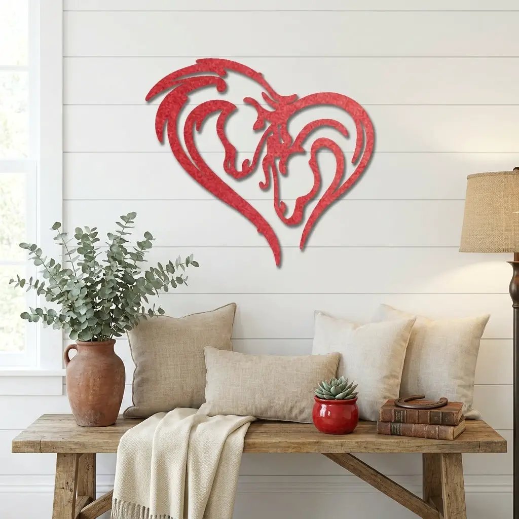 Horse Love Steel Wall Sign