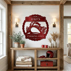 Personalized Motorcycle Metal Wall Art Sign – Custom Biker Name Sign – Garage Wall Decor – Man Cave Motorcycle Gift