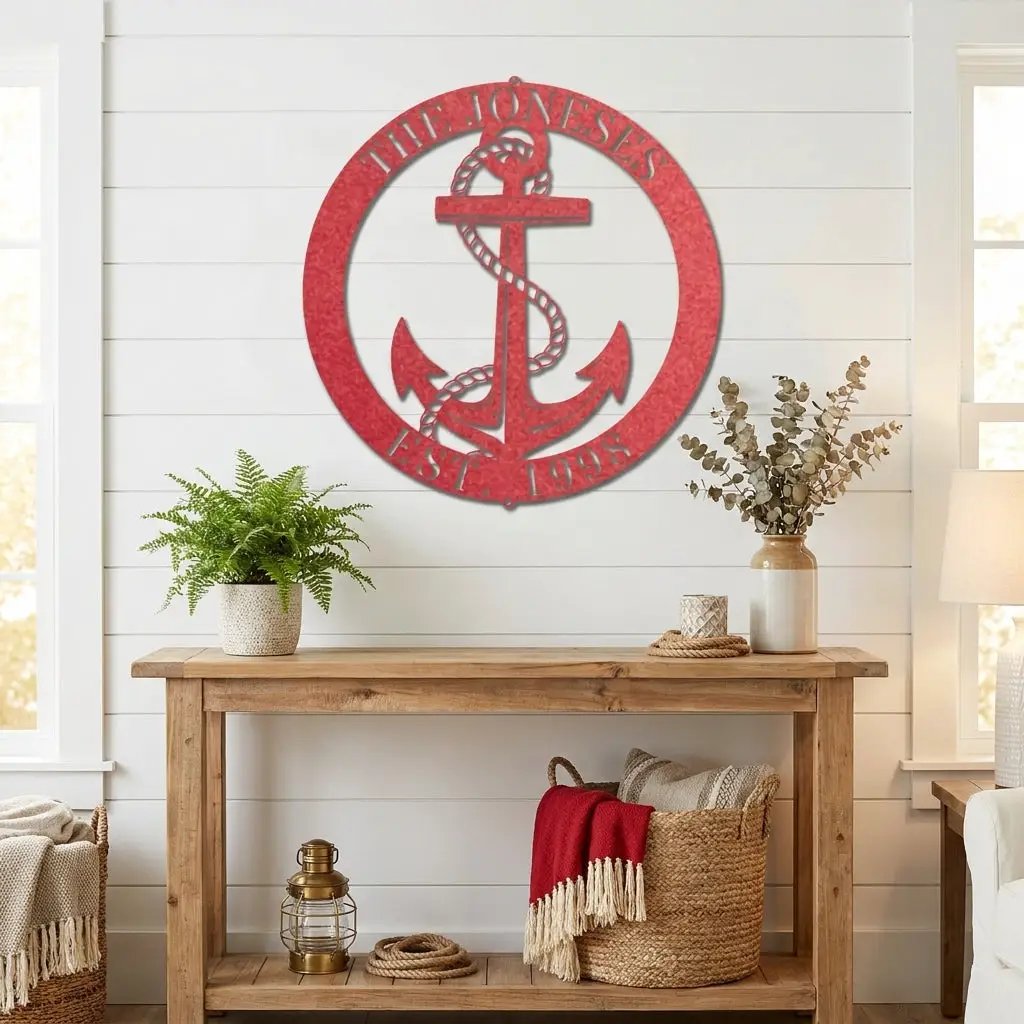 Personalized Anchor Metal Art – Where Your Story Drops Anchor
