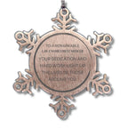 Remarkable Law Enforcement Officer Gifts, Your dedication and hard work, Inspirational Birthday Christmas Unique Snowflake Ornament