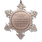 Remarkable Psychologist Gifts, Your dedication and hard work, Inspirational Birthday Christmas Unique Snowflake Ornament For Psychologist, Coworkers, Men, Women, Friends