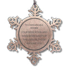 Remarkable Rancher Gifts, Your dedication and hard work, Inspirational Birthday Christmas Unique Snowflake Ornament For Rancher, Coworkers, Men, Women, Friends