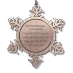 Remarkable Sales Manager Gifts, Your dedication and hard work, Inspirational Birthday Christmas Unique Snowflake Ornament For Sales Manager, Coworkers, Men, Women, Friends