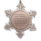 Remarkable School Psychologist Gifts, Your dedication and hard work, Inspirational Birthday Christmas Unique Snowflake Ornament For School Psychologist, Coworkers, Men, Women, Friends